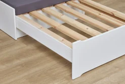 Hoppekids Hochbett »ECO Dream 90x200 mit Schreibtisch & Loungesofa / Gästebett« Kinderbett aus Massivholz, Sofa ausziehbar zum Gästebett