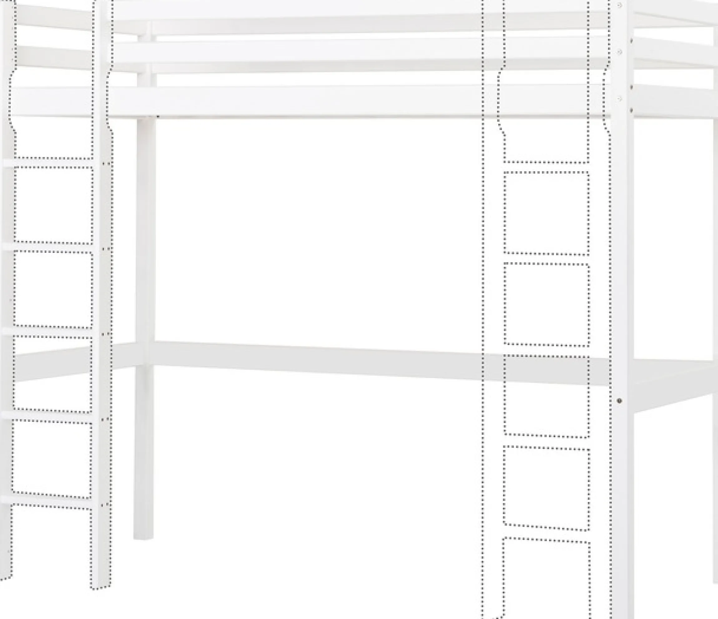Hoppekids Hochbett »ECO Dream 90x200 mit Schreibtisch & Loungesofa / Gästebett« Kinderbett aus Massivholz, Sofa ausziehbar zum Gästebett
