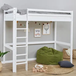 Hoppekids Hochbett »ECO Dream« 90x200 Massiv, umbaubar zum Einzelbett