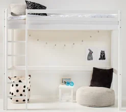 Hoppekids Hochbett »ECO Dream« 90x200 Massiv, umbaubar zum Einzelbett