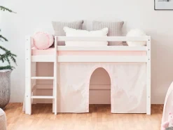 Hoppekids Hochbett »«Winter Wonderland»« Set,70x160, umbaubar mit Vorhang-Set Winter