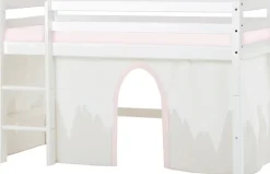 Hoppekids Hochbett »«Winter Wonderland»« Set,70x160, umbaubar mit Vorhang-Set Winter