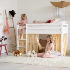 Hoppekids Spielbett »ECO Dream, Hochbett, teilbar in 2 Einzelbetten« Massivholz, wahlweise in 2 Größen und 4 Farben, Matratze wählbar