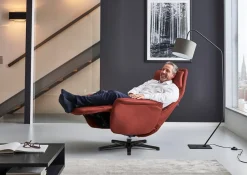 HUKLA Sessel »HU-LC17037« Verstellbare Beinauflage und Rückenlehne, hochklappbare Rückenpolster