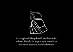 HUKLA Sessel »HU-LC17037« Verstellbare Beinauflage und Rückenlehne, hochklappbare Rückenpolster