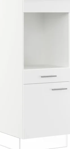 IMPULS KÜCHEN Backofenumbauschrank »"Valencia & Tirana", Breite/Höhe: 60/147,5 cm, mit Soft-Close« vormontiert, mit Schubkasten, mit verstellbarem Fachboden