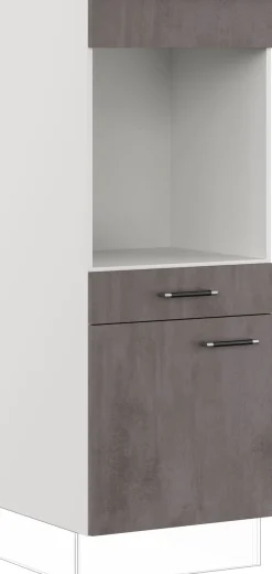 IMPULS KÜCHEN Backofenumbauschrank »"Prag", Breite/Höhe: 60/147,5 cm, mit Soft-Close« vormontiert, mit Schubkasten, mit verstellbarem Fachboden