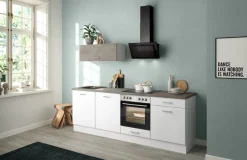 IMPULS KÜCHEN Küchenzeile »Lissabon, Ausrichtung wählbar, Schubkästen mit Soft-Close« Set,vormontiert, in verschiedenen Farben erhältlich, Breite 240 cm