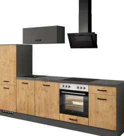 IMPULS KÜCHEN Küchenzeile »Lissabon, Ausrichtung wählbar, Schubkästen mit Soft-Close« Set,vormontiert, in verschiedenen Farben erhältlich, Breite 280 cm