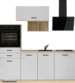 IMPULS KÜCHEN Küchenzeile »München, Ausrichtung wählbar, Schubkästen mit Soft-Close« Set,in verschiedenen Farben erhältlich, Breite 210 cm