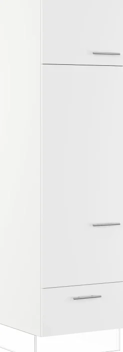 IMPULS KÜCHEN Kühlumbauschrank »"Valencia & Tirana", Breite/Höhe: 60/205,1 cm, mit Soft-Close« vormontiert, mit Auszug, mit Drehtüren