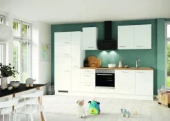 IMPULS KÜCHEN Waschmaschinenumbauschrank »"Valencia & Tirana", Breite/Höhe: 64/220,6 cm, mit Soft-Close« mit Wangen, Schubka., Auszug, verstellb. Fachböden, Auflagen