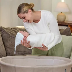 ingenuity Baby-Reisebett »Snooze & Stow™ Easy-Folding Bassinet, beige« faltbar