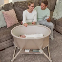 ingenuity Baby-Reisebett »Snooze & Stow™ Easy-Folding Bassinet, beige« faltbar