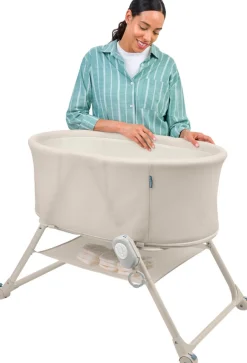 ingenuity Baby-Reisebett »Snooze & Stow™ Easy-Folding Bassinet, beige« faltbar