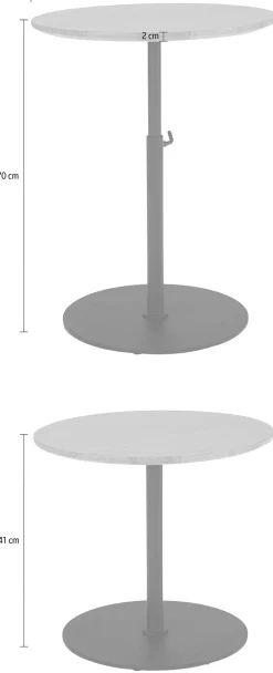 INNOVATION LIVING ™ Couchtisch »Kiffa Tisch« stufenlos höhenverstellbar bis 70 cm