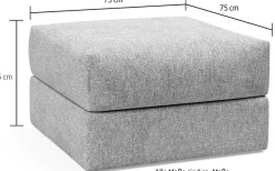 INNOVATION LIVING ™ Polsterhocker »Cornila, Fußhocker, Pouf« Sitzhocker, aufklappbar, großer Stauraum, frei im Raum stellbar