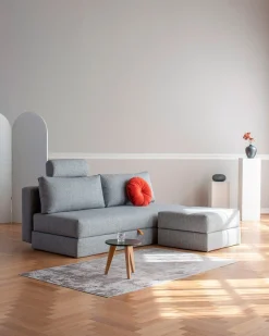 INNOVATION LIVING ™ Polsterhocker »Cornila, Fußhocker, Pouf« Sitzhocker, aufklappbar, großer Stauraum, frei im Raum stellbar