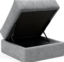 INNOVATION LIVING ™ Polsterhocker »Cornila, Fußhocker, Pouf« Sitzhocker, aufklappbar, großer Stauraum, frei im Raum stellbar