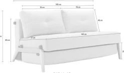 INNOVATION LIVING ™ Schlafsofa »Cubed Klappsofa, hochwertige Schlaffunktion, Design und extra Komfort« Frontauszug, sehr platzsparend, abgewinkelt Sitzen, waagerecht liegen