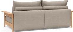 INNOVATION LIVING ™ Schlafsofa »MALLOY 3-Sitzer mit Funktion, bequem & hochwertige Verarbeitung« Hohe Rückenlehne, stabile Armlehnen aus Eichenholz, B:230