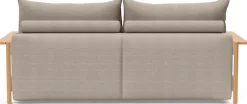 INNOVATION LIVING ™ Schlafsofa »MALLOY 3-Sitzer mit Funktion, bequem & hochwertige Verarbeitung« Hohe Rückenlehne, stabile Armlehnen aus Eichenholz, B:230