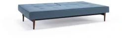 INNOVATION LIVING ™ Schlafsofa »Splitback bequem durch Federkern, Rückenlehne verstellbar,« mit dunklen Styletto Beinen, in skandinavischen Design