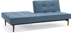 INNOVATION LIVING ™ Schlafsofa »Splitback bequem durch Federkern, Rückenlehne verstellbar,« mit dunklen Styletto Beinen, in skandinavischen Design