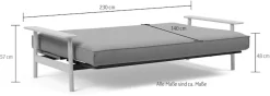 INNOVATION LIVING ™ Schlafsofa »Balder Sofa, Bettfunktion, Relaxsofa, Design mit hohem Komfort« Rückenlehne 3-fach verstellbar, Dauerschläfer