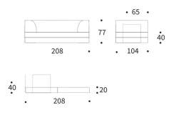 INNOVATION LIVING ™ Schlafsofa »Cozypad C02 - Modulsofa mit Daybed-Funktion – umklappbar« Umklappbar, Modular Designbar, komfortabel