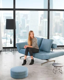 INNOVATION LIVING ™ Schlafsofa »Ghia Breite 210cm, inkl. Armteilverstellung und Bettfunktion« in scandinavischem Design, mit zwei losen Rückenkissen