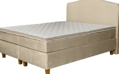 INOSIGN Boxspringbett »Jalma« Füße aus massiver Birke ; Inkl. Topper