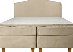 INOSIGN Boxspringbett »Jalma« Füße aus massiver Birke ; Inkl. Topper