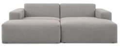 INOSIGN Ecksofa »Koa,228cm, L-Form, Modulsofa, Webstoff, Cord, Struktur, Chenille« Designsofa, Set, Hocker inklusive, weicher Lounge-Sitzkomfort