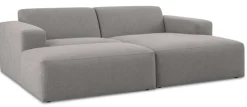 INOSIGN Ecksofa »Koa,228cm, L-Form, Modulsofa, Webstoff, Cord, Struktur, Chenille« Designsofa, Set, Hocker inklusive, weicher Lounge-Sitzkomfort