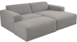 INOSIGN Ecksofa »Koa,228cm, L-Form, Modulsofa, Webstoff, Cord, Struktur, Chenille« Designsofa, Set, Hocker inklusive, weicher Lounge-Sitzkomfort