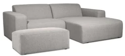 INOSIGN Ecksofa »Koa,228cm, L-Form, Modulsofa, Webstoff, Cord, Struktur, Chenille« Designsofa, Set, Hocker inklusive, weicher Lounge-Sitzkomfort