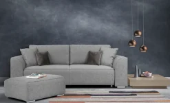 INOSIGN 3-Sitzer »BEATRICE, B: 250 cm - wahlweise mit Bettfunktion« u. Bettkasten, incl. 2 Zierkissen