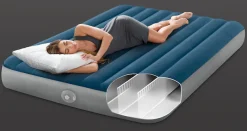 Intex Luftbett »Dura Beam Prestige Downy Queen mit wiederaufladbarer Luftpumpe«