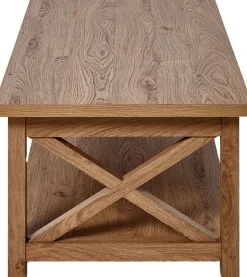 Jahnke Couchtisch »CHALET COFFEE« 1 Stk. tlg. Couchtisch, Kaffetisch, mit Ablageboden, Landhausstil, X-Design