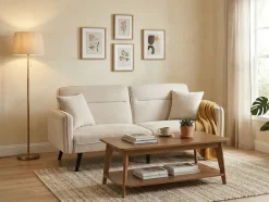 Jahnke Couchtisch »SIXTY COFFEE« Couchtisch, 2 Ebenen, Skandi, Eiche-Optik & Marmor-Look, Breite:110 cm