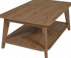 Jahnke Couchtisch »SIXTY COFFEE« Couchtisch, 2 Ebenen, Skandi, Eiche-Optik & Marmor-Look, Breite:110 cm