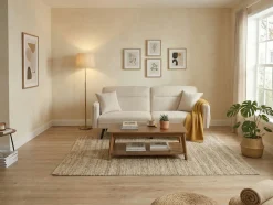Jahnke Couchtisch »SIXTY COFFEE« Couchtisch, 2 Ebenen, Skandi, Eiche-Optik & Marmor-Look, Breite:110 cm