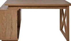 Jahnke Eckschreibtisch »CHALET D 155 E« 1 Stk. tlg. im Landhausstil, wechselseitig montierbar