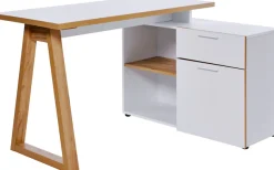 Jahnke Eckschreibtisch »CLUB C 130 E« Eckschreibtisch, wechselseitig montierbar, Breite 130 cm