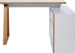 Jahnke Eckschreibtisch »CLUB C 130 E« Eckschreibtisch, wechselseitig montierbar, Breite 130 cm