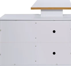 Jahnke Eckschreibtisch »CLUB C 130 E« Eckschreibtisch, wechselseitig montierbar, Breite 130 cm
