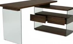 Jahnke Eckschreibtisch »LUX C 15 E« Eckschreibtisch,Glas,wechselseitig montierbar,2 Schubladen,B:145 cm