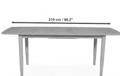 Jahnke Esstisch »DINE SCAN« Esstisch, ausziehbar, Massivholz, Skandi-Look, B:180-219 cm