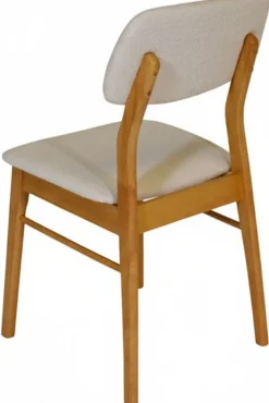 Jahnke Esszimmerstuhl »JOY SIT DUO« (Set) Esszimmerstuhl (2er Set), Massivholz, Boucle-Stoff,bis 110kg belastbar